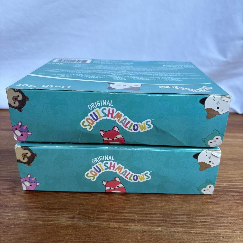 Lot 2 Original Squishmallows Bath Set Unopened Sealed Pineapple Berry - Picture 6 of 7